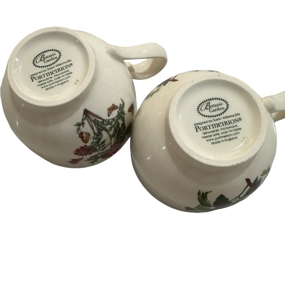 Two Portmeirion Botanic Garden Bristol tea cups - Picture 9 of 9